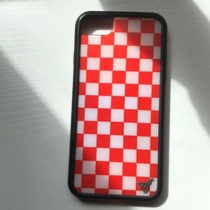 Red Checkered Wildflower Case Iphone 6/6s/7/8
